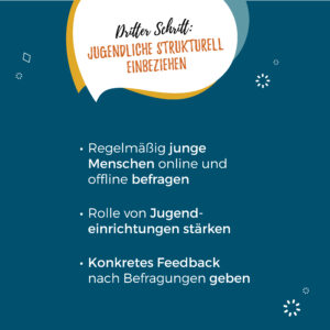 Jugendbeteiligung - aber wie? 3 Jugendbeteiligung - aber wie? - Schritt 3