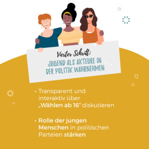 Jugendbeteiligung - aber wie? - 4 Jugendbeteiligung - aber wie? - Schritt 4